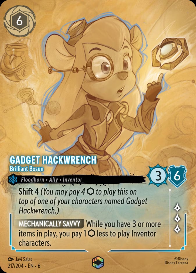 Gadget Hackwrench - Brilliant Bosun (Enchanted), Azurite Sea 217/204