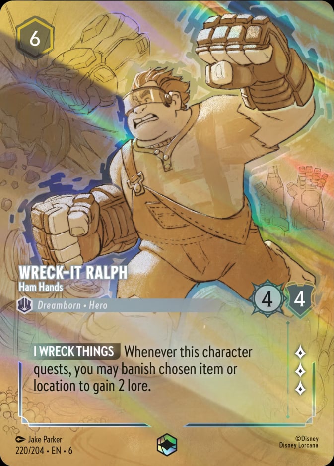Wreck-It Ralph - Ham Hands (Enchanted), Azurite Sea 220/204