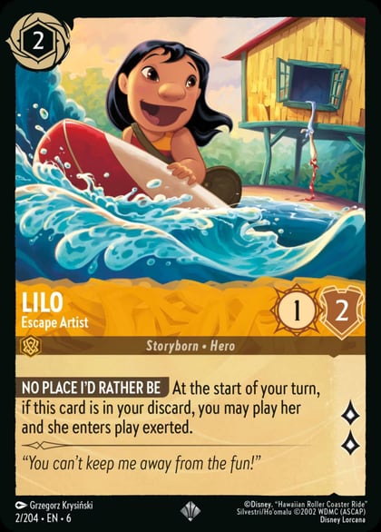 Lilo - Escape Artist, Azurite Sea 2/204