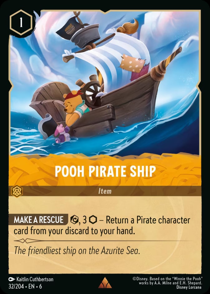 Pooh Pirate Ship, Azurite Sea 32/204