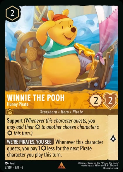 Winnie the Pooh - Hunny Pirate, Azurite Sea 3/204