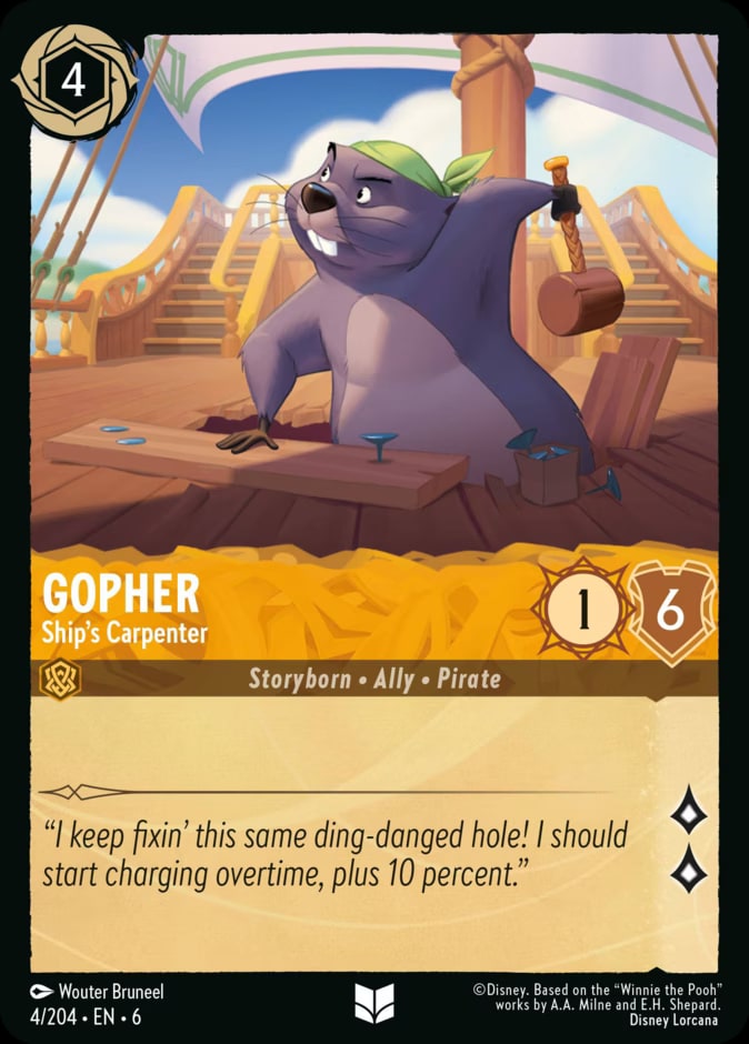 Gopher - Ship's Carpenter, Azurite Sea 4/204