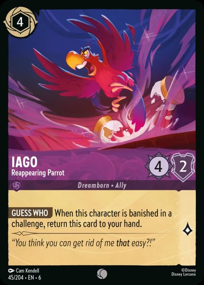 Iago - Reappearing Parrot, Azurite Sea 45/204