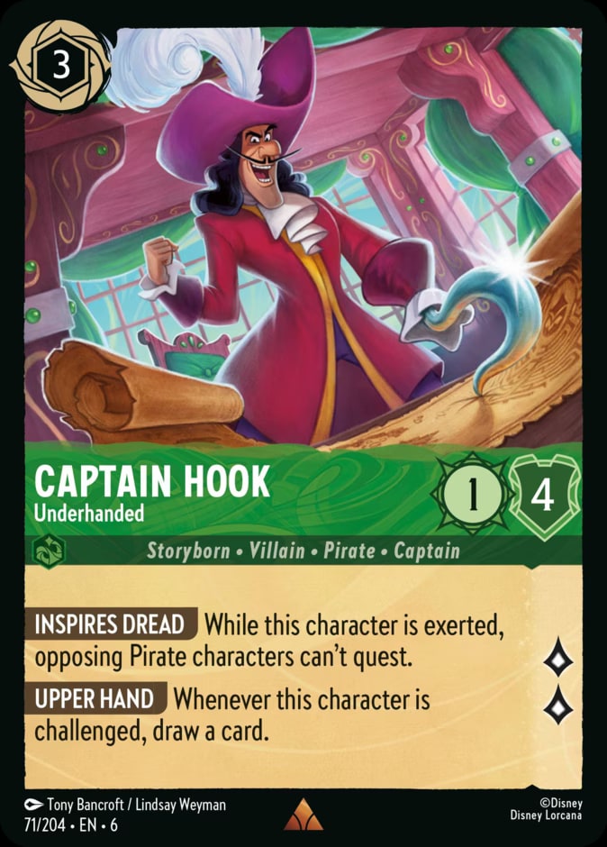 Captain Hook - Underhanded, Azurite Sea 71/204
