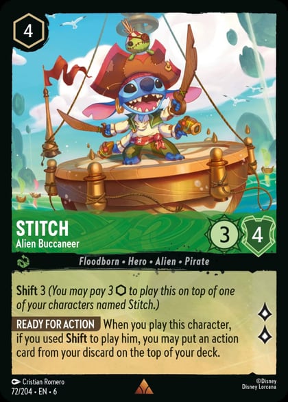 Stitch - Alien Buccaneer, Azurite Sea 72/204