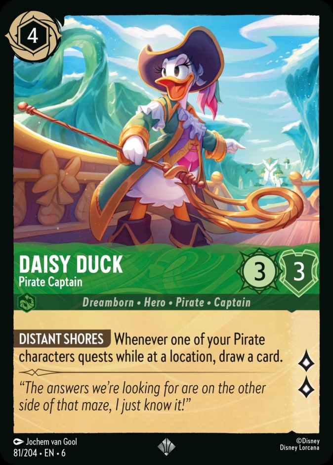 Daisy Duck - Pirate Captain, Azurite Sea 81/204