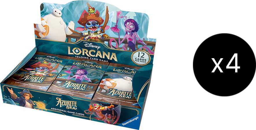 Disney Lorcana: Azurite Sea Booster Box Case, Azurite Sea P578094