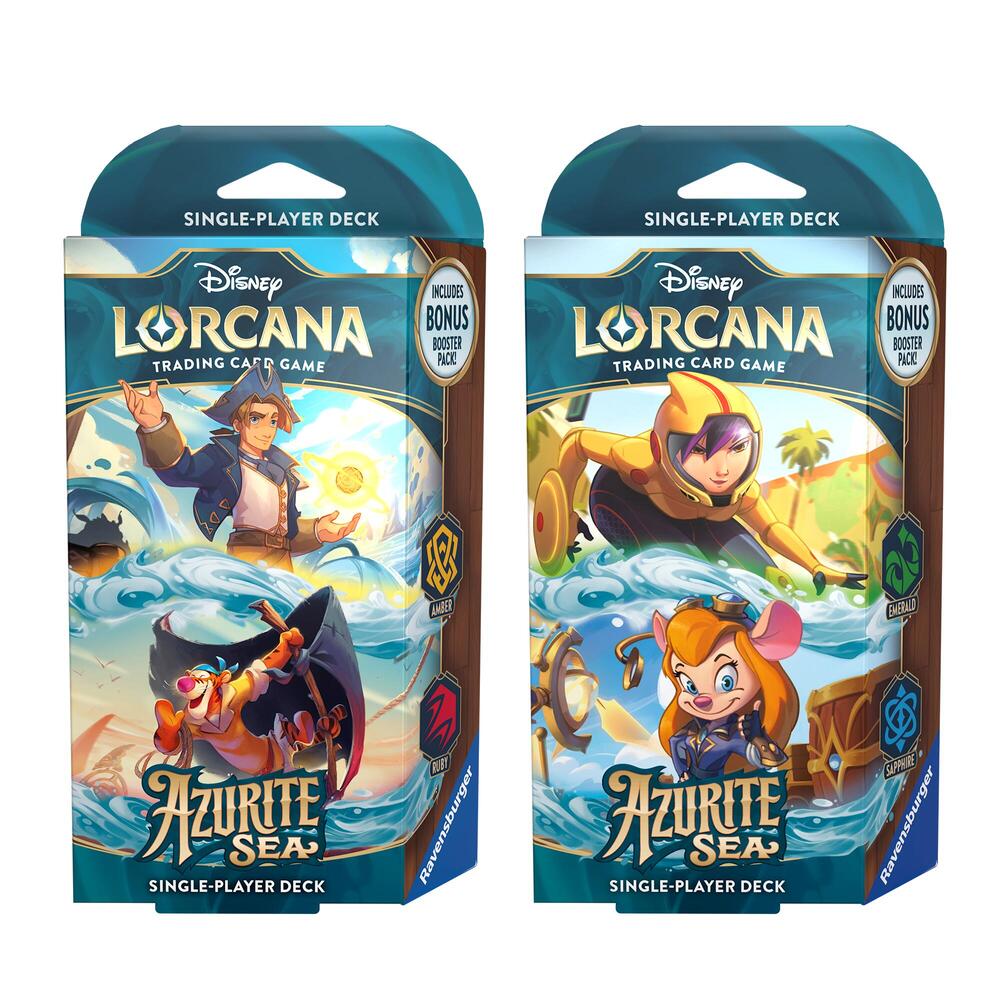 Disney Lorcana: Azurite Sea Starter Deck [Set of 2], Azurite Sea P578125