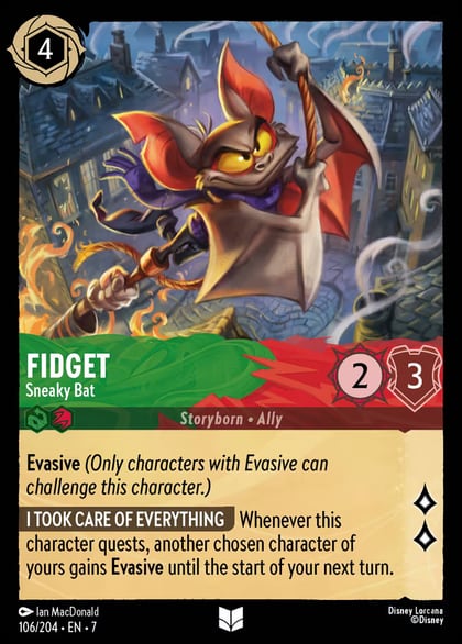 Fidget - Sneaky Bat, Archazia's Island 106/204