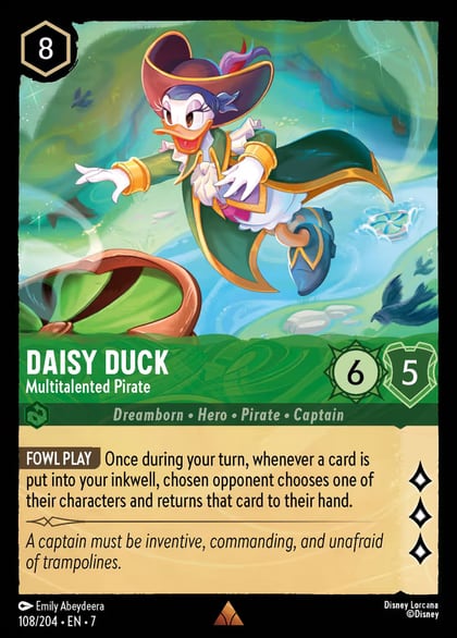 Daisy Duck - Multitalented Pirate, Archazia's Island 108/204