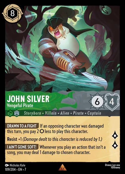 John Silver - Vengeful Pirate, Archazia's Island 109/204