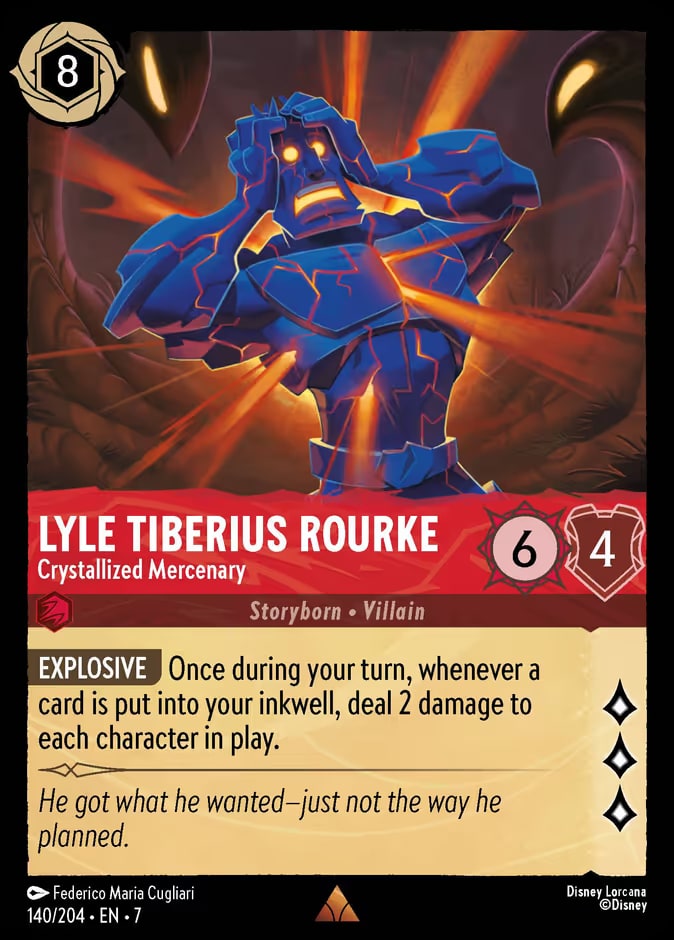 Lyle Tiberius Rourke - Crystallized Mercenary, Archazia's Island 140/204