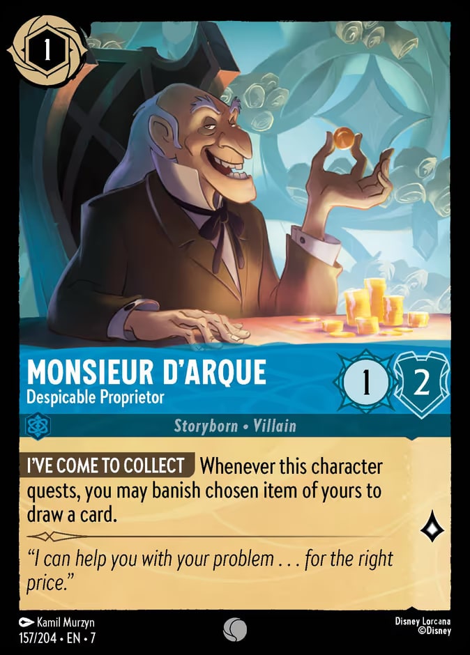 Monsieur D'Arque - Despicable Proprietor, Archazia's Island 157/204