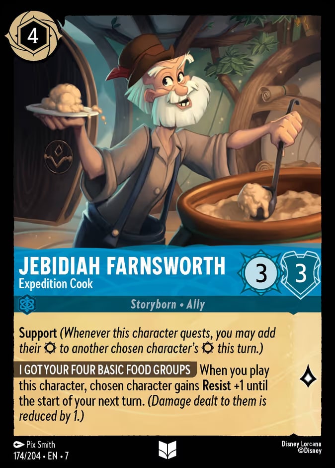 Jebidiah Farnsworth - Expedition Cook, Archazia's Island 174/204