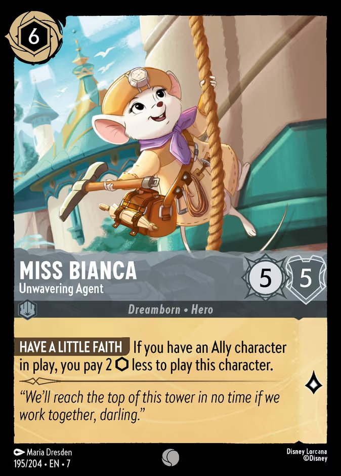 Miss Bianca - Unwavering Agent, Archazia's Island 195/204