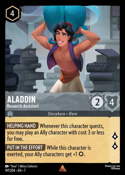 Aladdin - Research Assistant, Archazia's Island 197/204