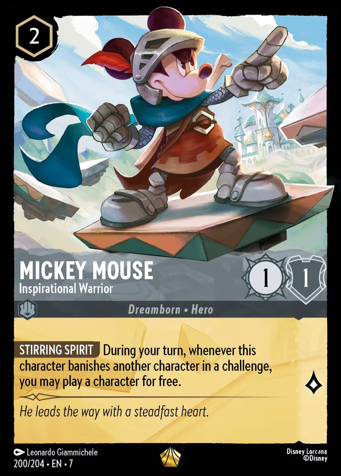 Mickey Mouse - Inspirational Warrior, Archazia's Island 200/204
