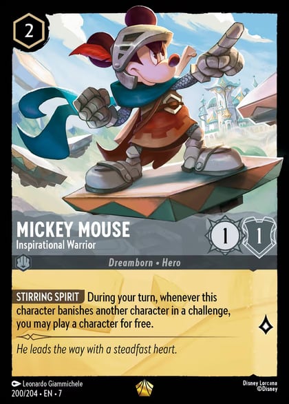 Mickey Mouse - Inspirational Warrior, Archazia's Island 200/204