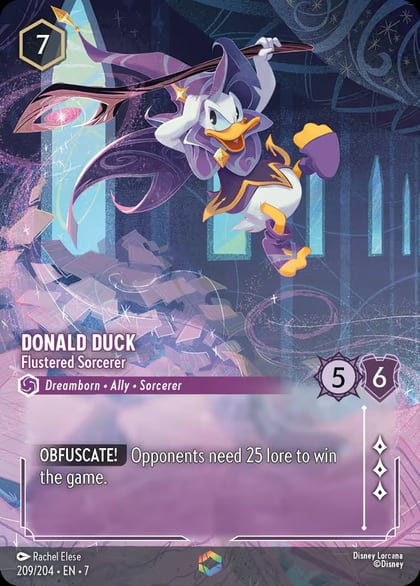 Donald Duck - Flustered Sorcerer (Enchanted), Archazia's Island 209/204