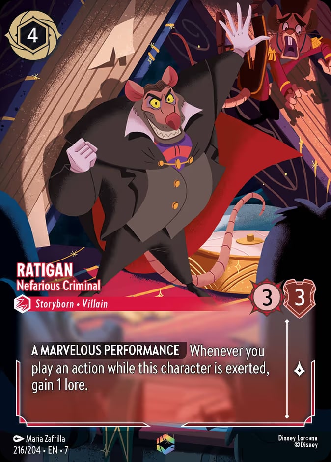 Ratigan - Nefarious Criminal (Enchanted), Archazia's Island 216/204
