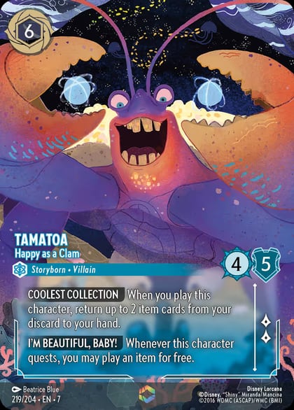 Tamatoa - Happy as a Clam (Enchanted), Archazia's Island 219/204