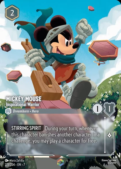 Mickey Mouse - Inspirational Warrior (Enchanted), Archazia's Island 221/204