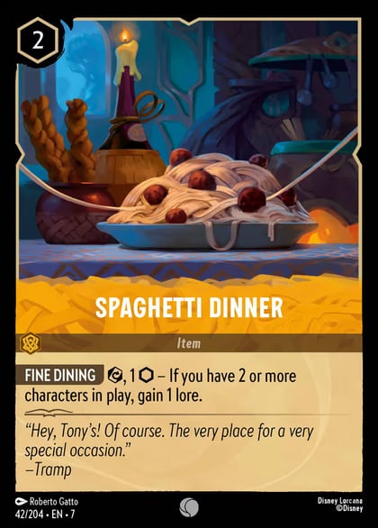 Spaghetti Dinner, Archazia's Island 42/204