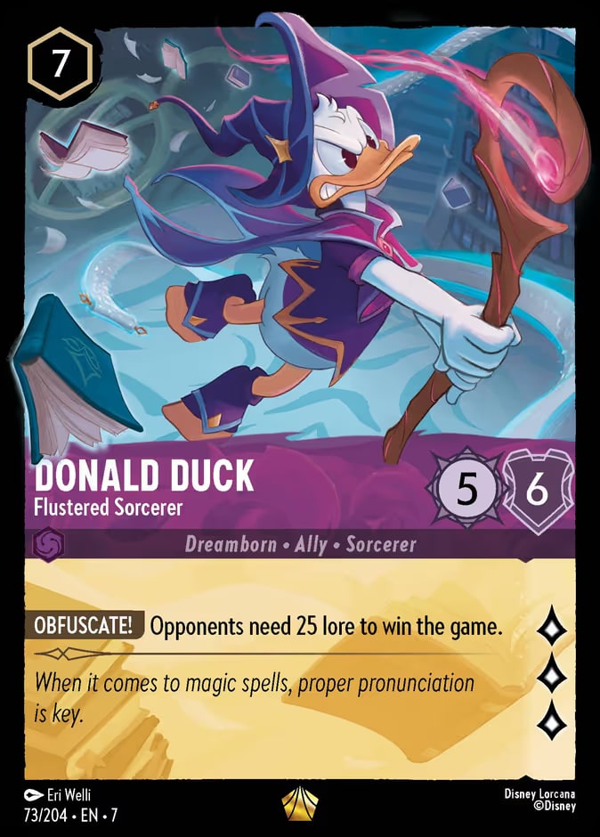 Donald Duck - Flustered Sorcerer, Archazia's Island 73/204