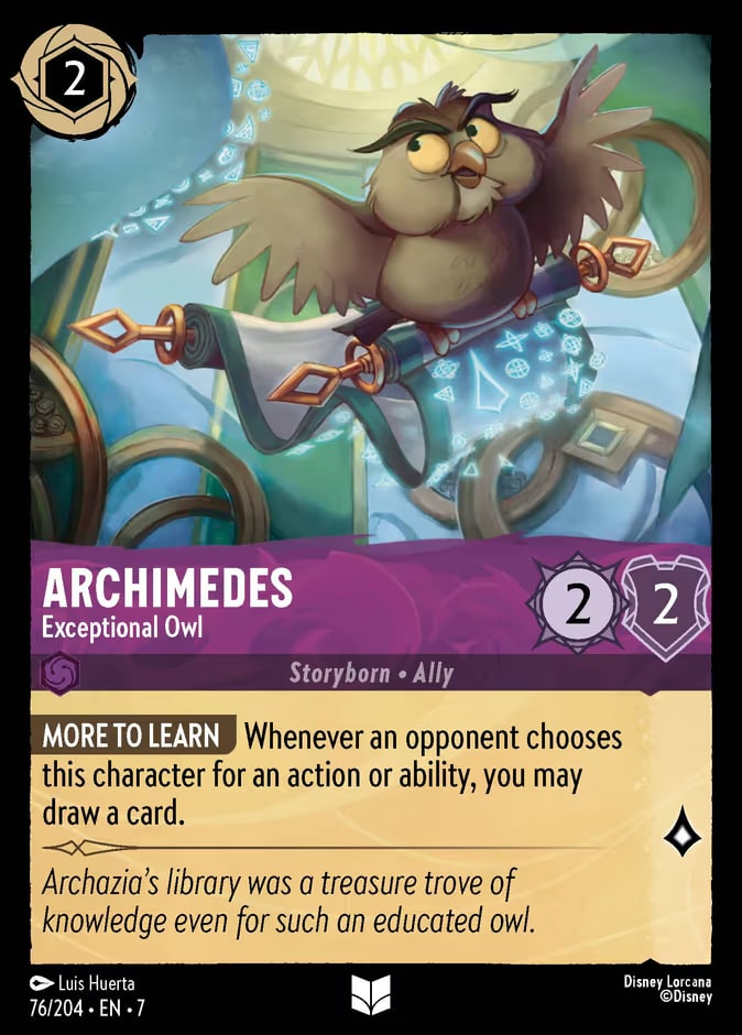 Archimedes - Exceptional Owl, Archazia's Island 76/204