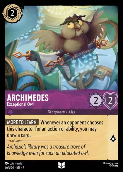 Archimedes - Exceptional Owl, Archazia's Island 76/204