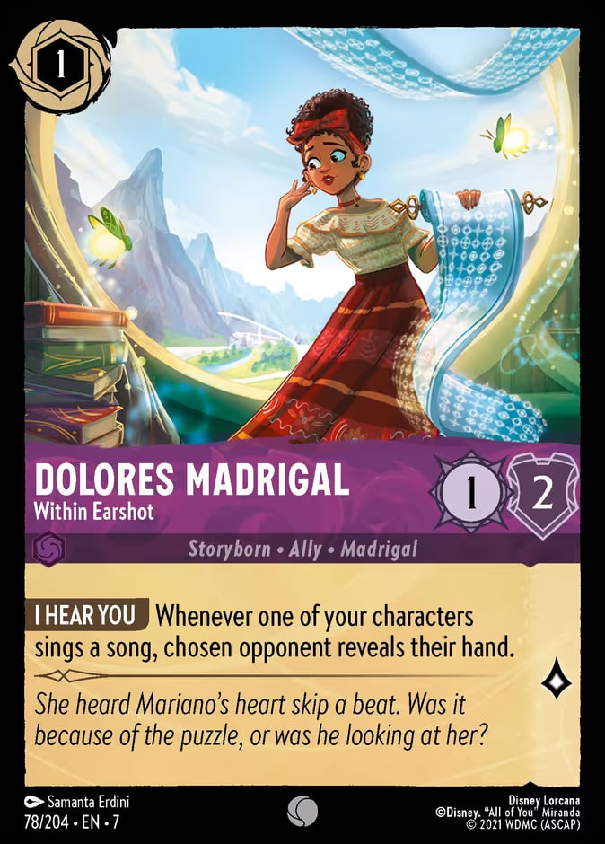 Dolores Madrigal - Within Earshot, Archazia's Island 78/204