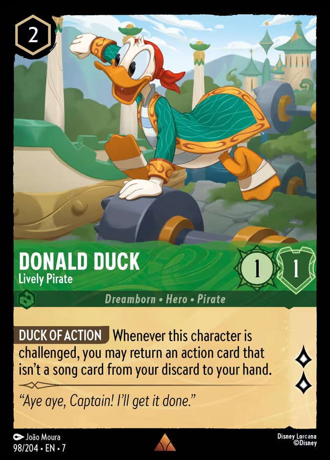 Donald Duck - Lively Pirate, Archazia's Island 98/204