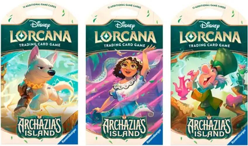 Disney Lorcana: Archazia's Island Sleeved Booster Pack Art Bundle, Archazia's Island P607763