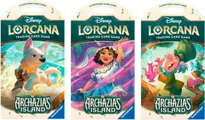 Disney Lorcana: Archazia's Island Sleeved Booster Pack Art Bundle, Archazia's Island P607763