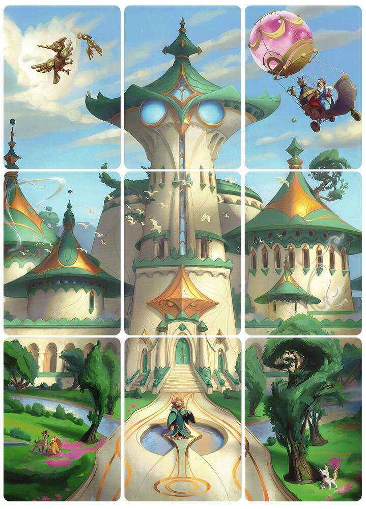 Archazia's Island Puzzle Insert (Set of 9) (Version 1 of 2), Archazia's Island P706127