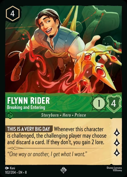 Flynn Rider - Breaking and Entering, Reign of Jafar 102/204