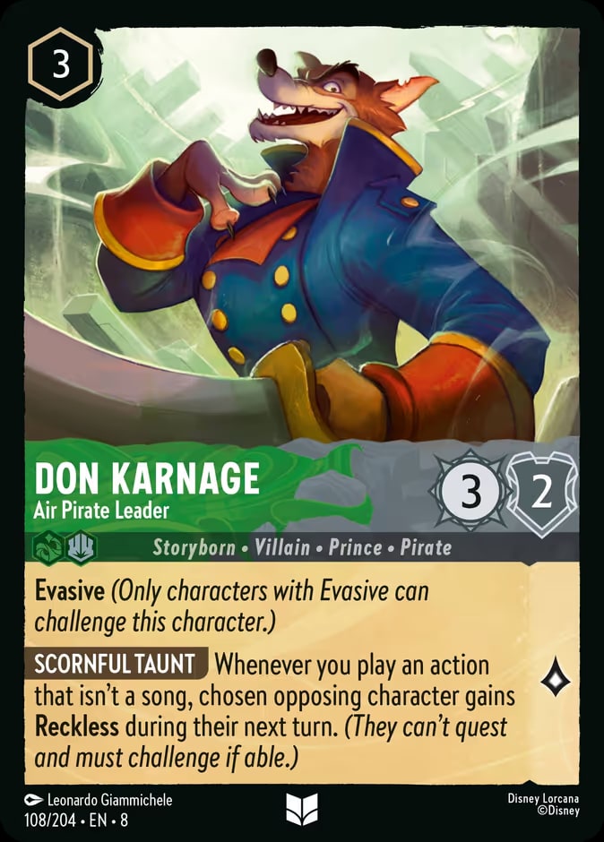 Don Karnage - Air Pirate Leader, Reign of Jafar 108/204