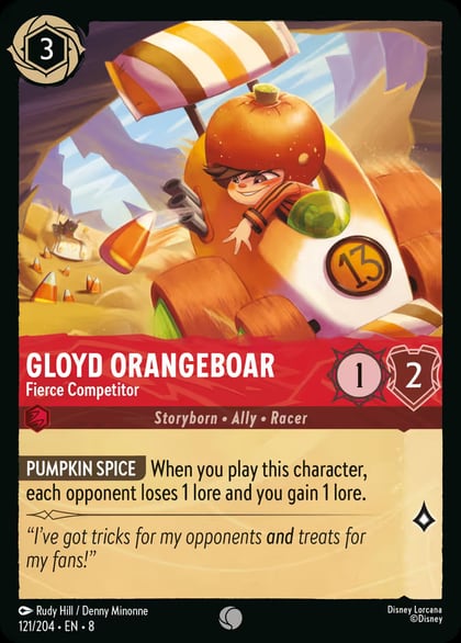Gloyd Orangeboar - Fierce Competitor, Reign of Jafar 121/204