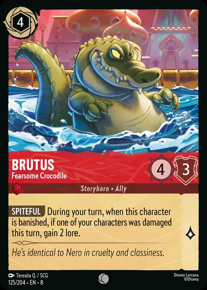 Brutus - Fearsome Crocodile (Foil), Reign of Jafar 125/204