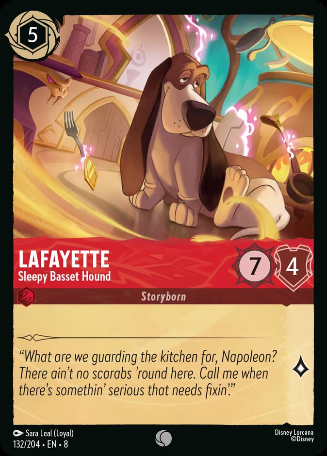 Lafayette - Sleepy Basset Hound, Reign of Jafar 132/204