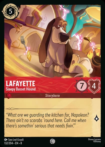 Lafayette - Sleepy Basset Hound, Reign of Jafar 132/204