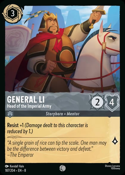 General Li - Head of the Imperial Army, Reign of Jafar 187/204