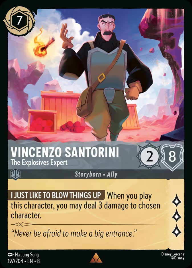 Vincenzo Santorini - The Explosives Expert, Reign of Jafar 197/204