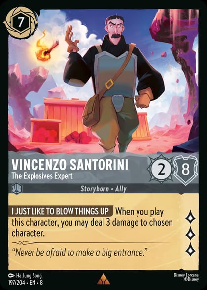 Vincenzo Santorini - The Explosives Expert, Reign of Jafar 197/204