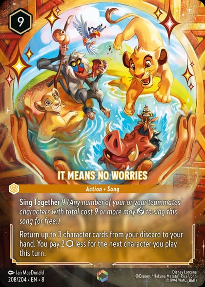 It Means No Worries (Enchanted), Reign of Jafar 208/204