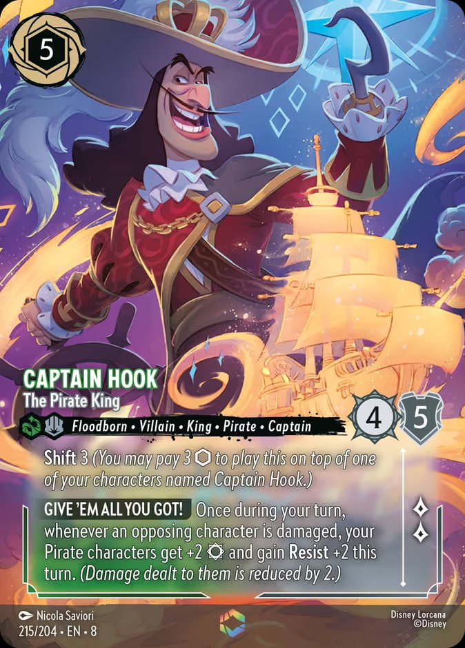 Captain Hook - The Pirate King (Enchanted), Reign of Jafar 215/204