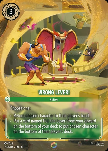 Wrong Lever! (Enchanted), Reign of Jafar 216/204