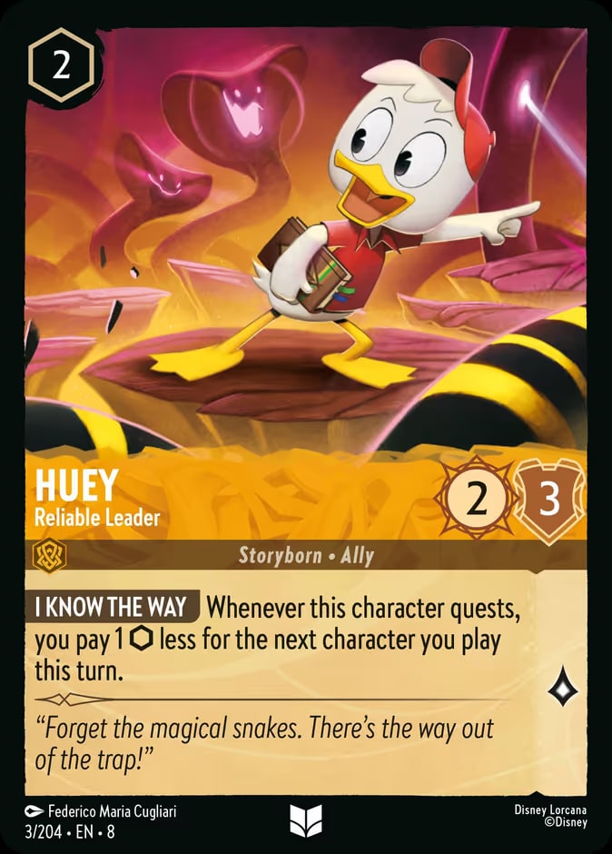 Huey - Reliable Leader (Foil), Reign of Jafar 3/204