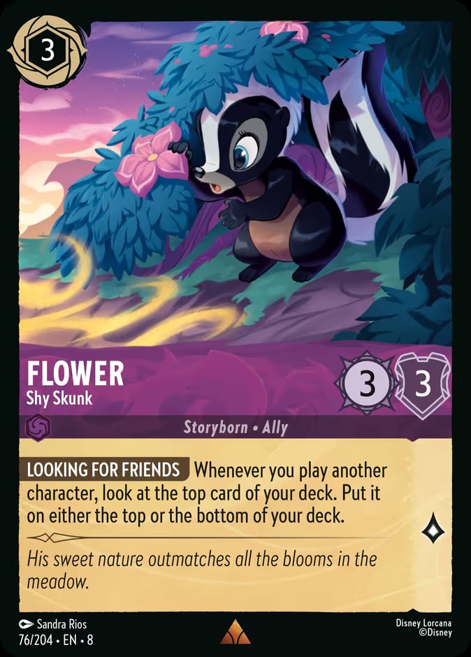 Flower - Shy Skunk, Reign of Jafar 76/204