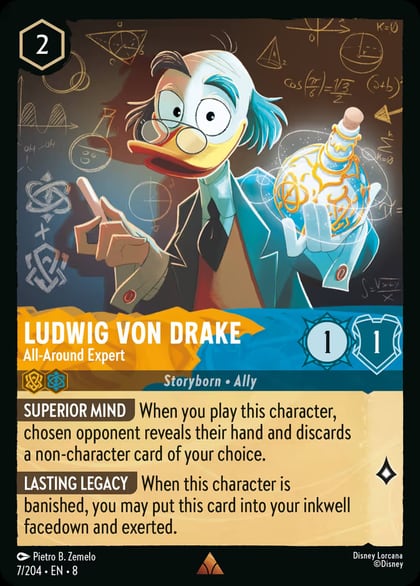 Ludwig Von Drake - All-Around Expert, Reign of Jafar 7/204